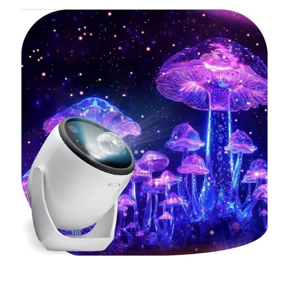 3D Galaxy Light Projector Northern Lights Projector w Bluetooth Speaker 90 Scene